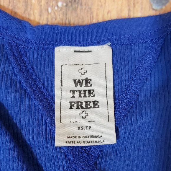Free People We the Free Cool Cat Tank Blue Sz XS - Picture 4 of 7